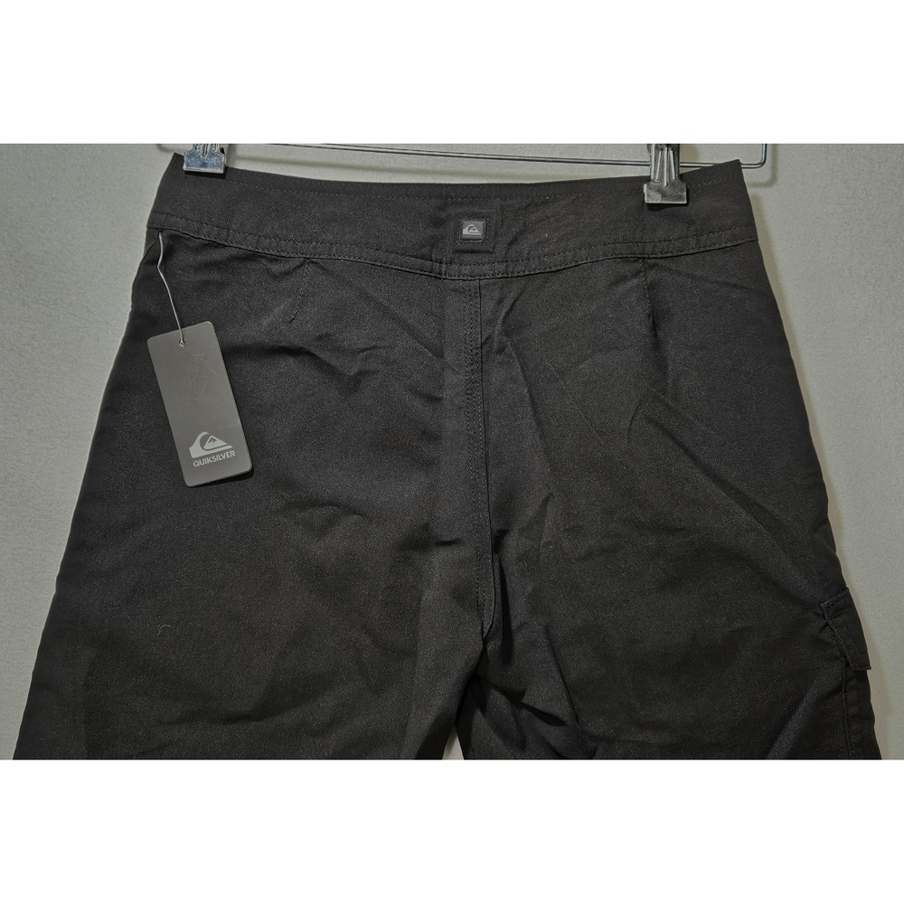 Quicksilver Board Shorts Boy's Size 25-10, Black, Pocket, No Liner, c. 2015, NWT - Picture 10 of 10
